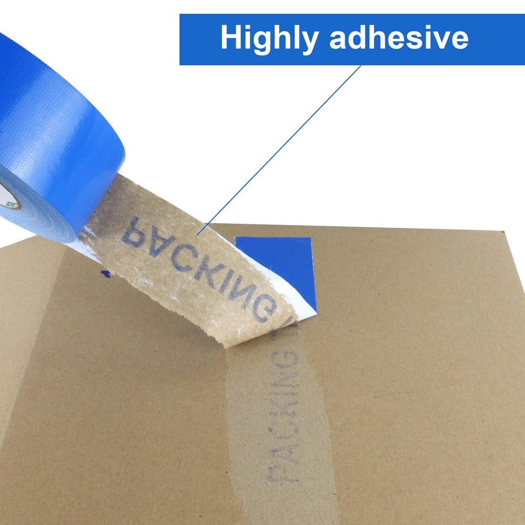 BOMEI PACK 2 Pack Blue Heavy Duty Duct Tape Strong Adhesive, 2 Inch x 35 Yd Duct Heavy Duty Waterproof All Weather Duct Tape No Residue Sealing for Indoor&Outdoor Repair