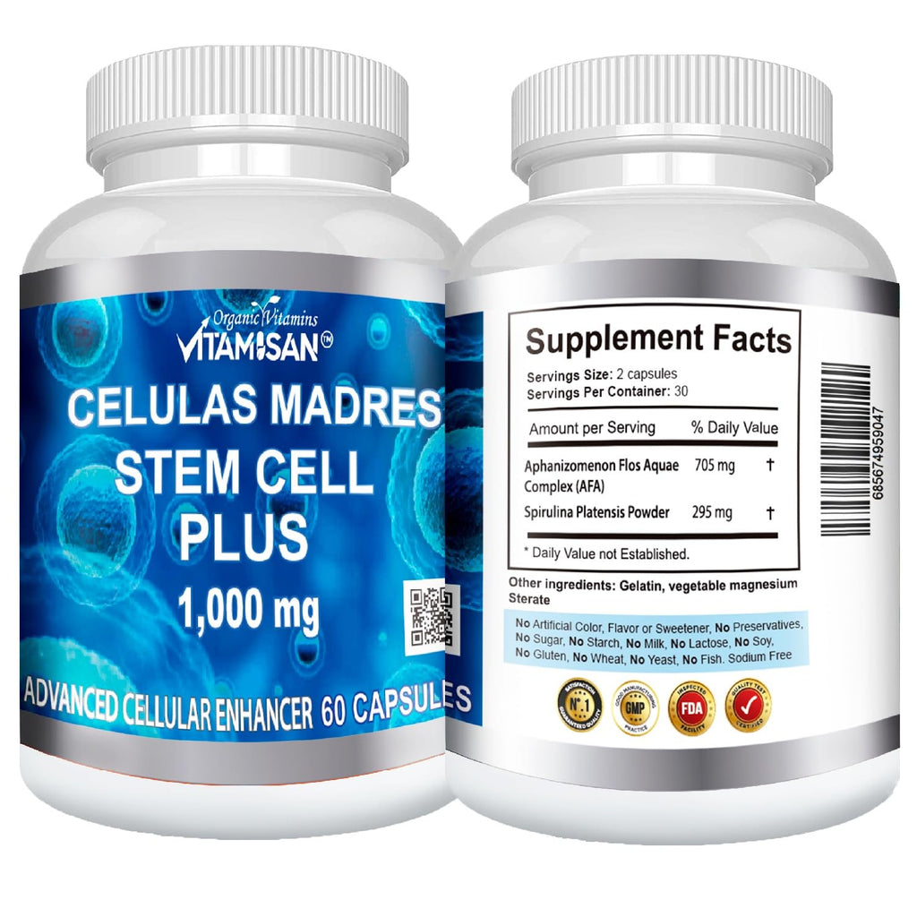 VITAMISAN 10 Bottles Celulas Madres Stem Cell Plus Capsules