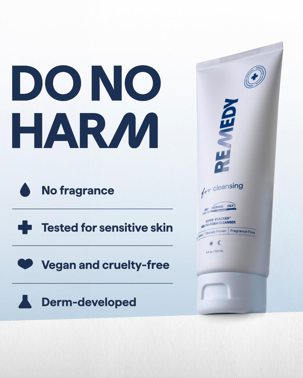 Remedy for Lightweight Cleansing | Gel to Foam Cleanser for Normal to Oily Skin | 0.5% Salicylic Acid, Ceramide NP, Niacinamide, Green Tea | By Dermatologist Dr. Shah, 5 fl. Oz