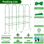 65"×48" Upgrade Heightened Cucumber Trellis for Raised Bed, U-Shape Garden Trellis for Climbing Plants Outdoor, Metal Arch Trellis for Fruit Vegetable Flower