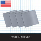 Tie Down – 4 Pack – 10" x 10" x 1/8" Steel Plates – 11 Gauge A36 Carbon Steel – Made in USA – Weldable Steel for DIY, Bracing, and Mounting