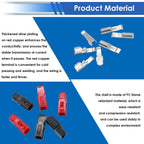 smseace 240Pcs Power Connectors with Crimping Tool 15/30/45 Amp Power Connectors1.5-6mm² (20-10AWG) Quick Disconnect Power connectors Quick Disconnect Terminals Connectors
