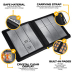 X PRO Toploader Binder | Holds 252 Toploaders | 20 Toploaders INCLUDED | 9-Pocket Top Loader Binder | Ringless Double-Sided Pockets | Top loader Binders for TCG, Sports | Premium Top Loader Storage