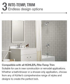 KOHLER 8304-K-NA Rite-Temp Pressure-Balancing Valve Body and Cartridge Kit, Shower Valve System, 5.0 GPM, Simple Installation & Maintenance