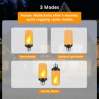 Hompavo Gen2 Flame Light Bulbs, Like Real Fire 4-Mode for Home Decorations