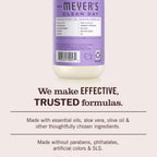 MRS. MEYER'S CLEAN DAY Liquid Hand Soap, Lilac Scent, 12.5 Ounce Bottle (Pack of 3)