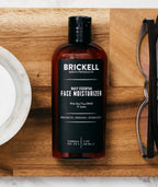Brickell Men's Daily Essential Face Moisturizer for Men, Natural and Organic Fast-Absorbing Face Lotion with Hyaluronic Acid, Green Tea, and Jojoba, 4 Ounce, Scented
