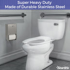 Stardrix 2 Roll Stainless Steel Commercial Toilet Paper Dispenser, Heavy Duty Wall Mount Tissue Holder with Lock for Restroom/Bathroom