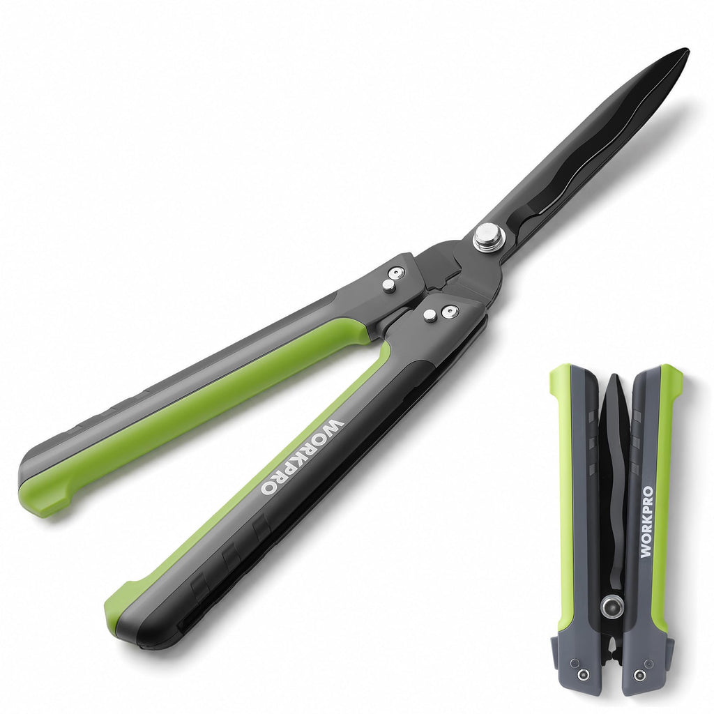 WORKPRO 23” Hedge Shears, Foldable Hedge Clippers for Most Garden Plants
