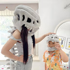 Dinosaur Costume 3D Skeleton Halloween Costume Small (31.5in) Gray