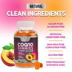 CoQ10 Gummies 100mg Per Serving - 3X Strength, High Absorption, Antioxidant Supplement for Heart Health Support & Energy Production, Ultra Coenzyme Q10 Vitamins, Coq 10 Supplements - 120 Gummies