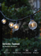 Brightown Outdoor String Lights, 69FT G40 LED IP65 Waterproof Patio Lights