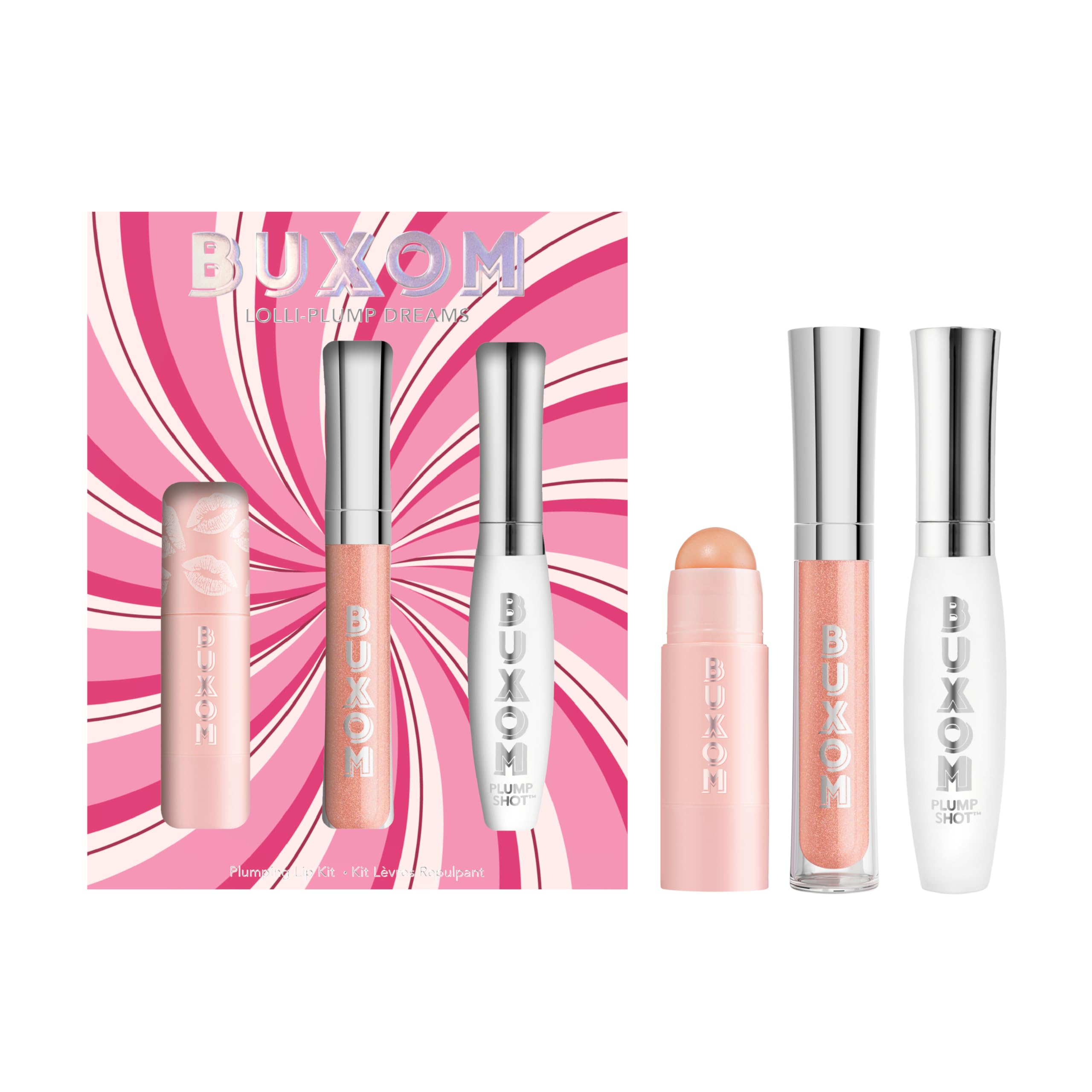 BUXOM Power-Full Plumping Lip Balm, Tinted Lip Balm Plumper, Enhancing Lip Moisturizer, Hydrating & Smoothing Peptide Lip Treatment, Cruelty-Free, Filler, Celeste, Big O