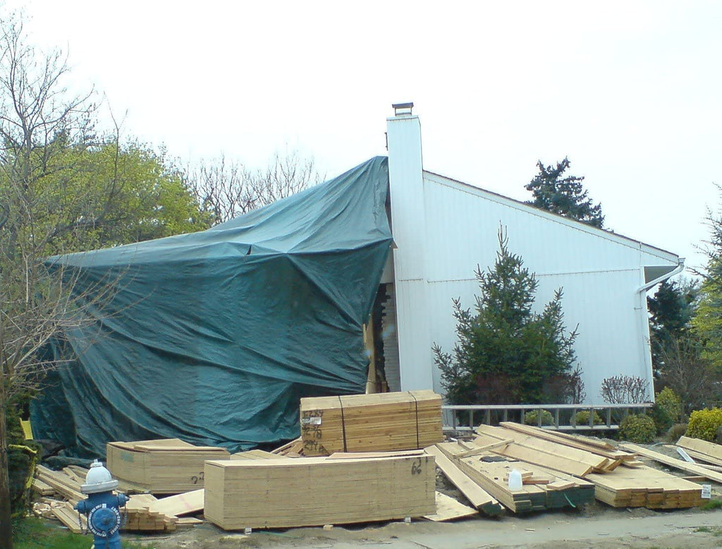 Kotap 12 x 14 Ft. Heavy-Duty Protection/Coverage Tarp, 8-mil, Reversible, Multi-Use, Waterproof, Green-Silver, (TGS-1214)