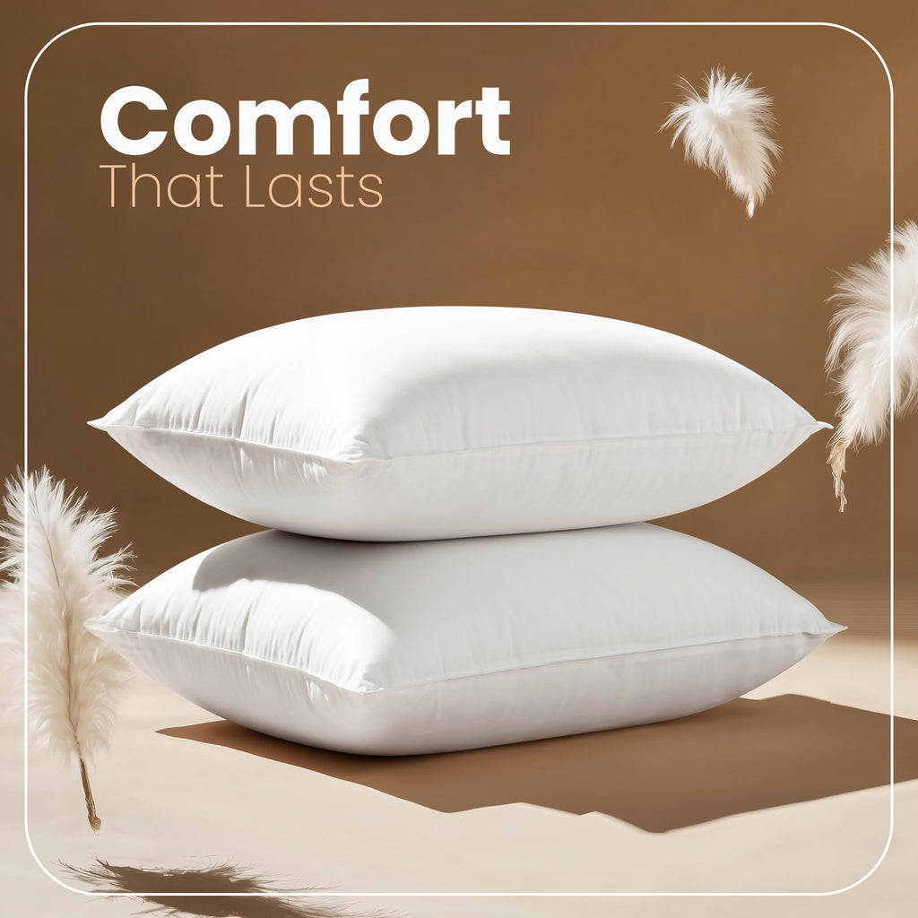 Utopia Bedding 12x20 Pillow Inserts, White Throw Pillows for Couch, 2 Pack