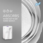 Scott Professional High-Capacity Hard Roll Paper Towels, Bulk (02001), Hardwound, Elevated Design, Absorbency Pockets, White, for ScottBrand Purple Core Dispensers (6 Rolls at 950' Each, 5,700'/Case)