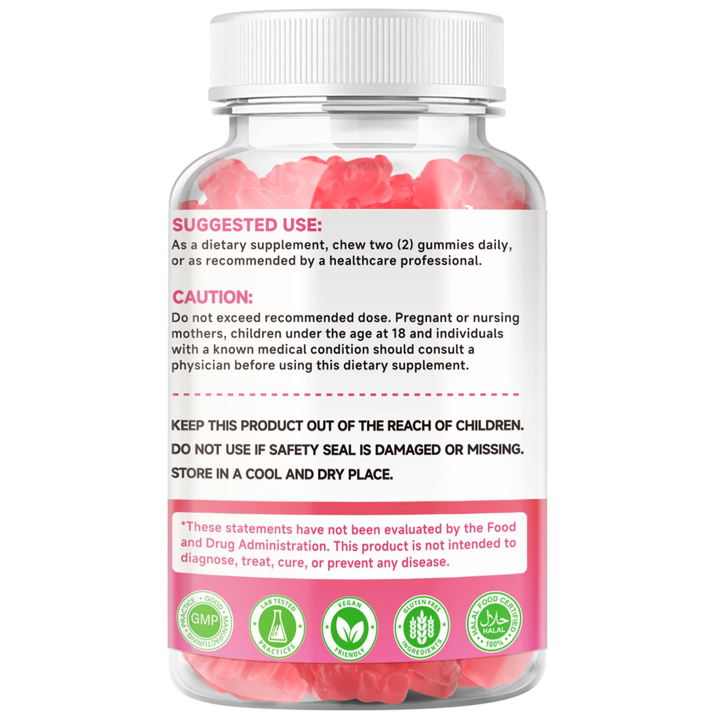 2 Pack Calcium Citrate Gummies 1000mg w/Vitamin D3, High Absorption Calcium Gummies for Women & Men, Plus Magnesium, Potassium, Zinc for Muscle & Immune Support, Raspberry Flavor, 120 Count