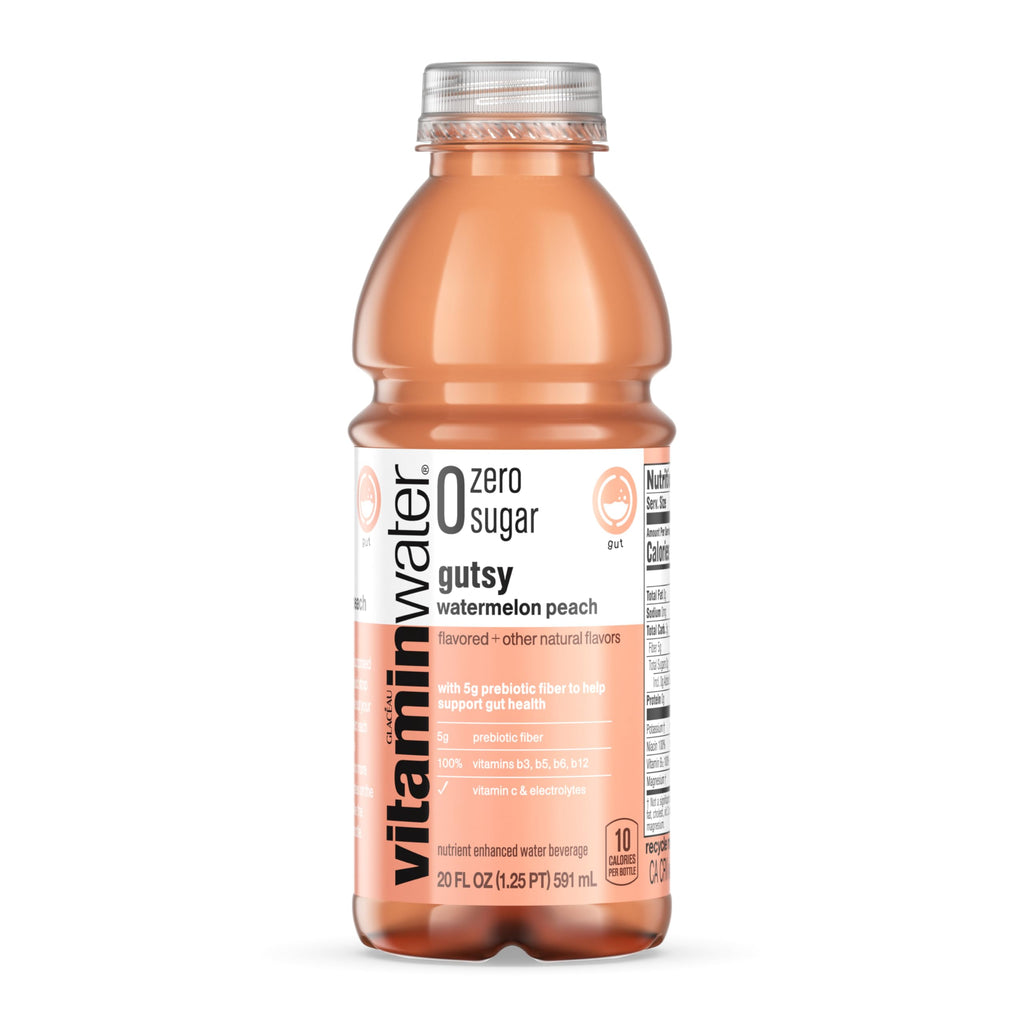 vitaminwater zero sugar gutsy Bottles, 20 fl oz, 12 Pack