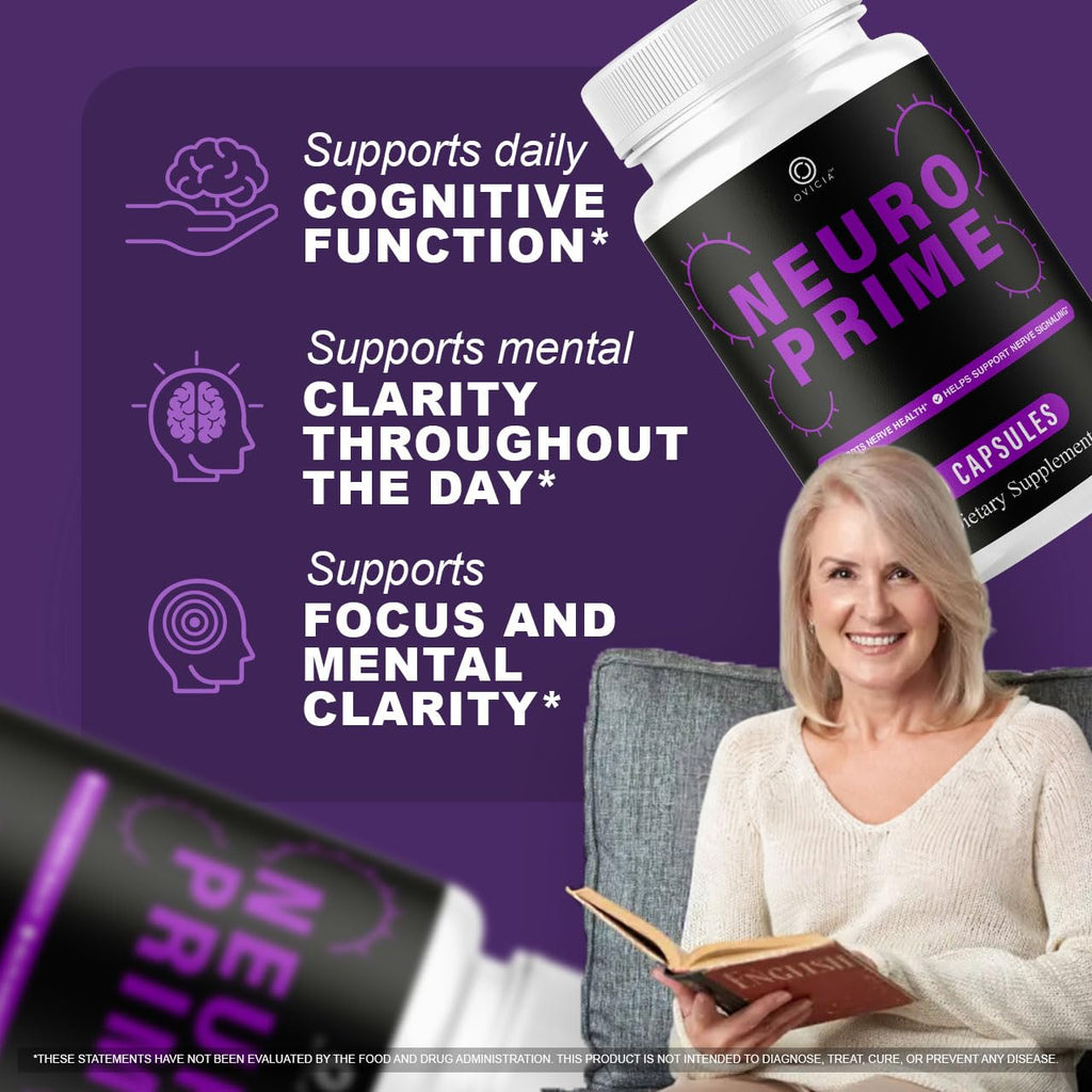 (3 Pack) Neuro Prime - Neuro Prime Advanced Formula Capsules, NeuroPrime Pills All Natural Ingredients Daily Premium Support Vitamins for Overall Health & Wellness Reviews, 180 Capsules for 3 Months