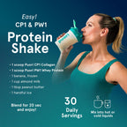 Puori Pure Collagen Peptides Powder, Unflavored - 10g of Grass-Fed Hydrolyzed Bovine Collagen Supports Skin Health, Hair & Nail Strength, Joint Pain & Mobility Support - 30 Servings