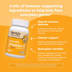 Renzo's Invincible Kids Vitamin C with Elderberry Vitamin C and Zinc, Dissolvable Kids Vitamins for Immune Support, Sugar-Free Melty Tabs, Orange Flavor, 60-Count (1-2 Month Supply)