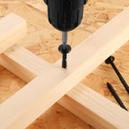 SG TZH #14 x 7 Inch Outdoor Structural Wood Deck Screws (32Pcs/2lb), Carbon Steel, Black, Flat Head, Rust Resistant Epoxy Coated, T30 Star Bit