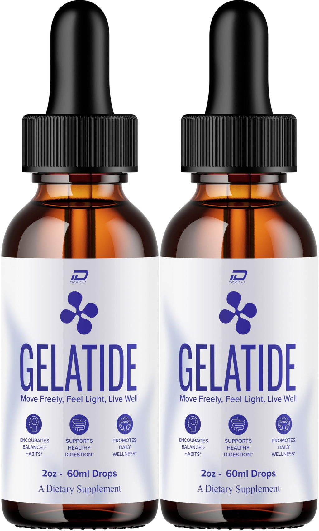 Gelatide Drops – Advanced Liquid Formula for Daily Health & Wellness Support (2 Bottles – 2 Month Supply)