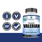 American Standard Supplements Organic Valerian – Vegan, Gluten Free, Non-GMO, 90 Capsules, 90 Servings (Pack of 2)