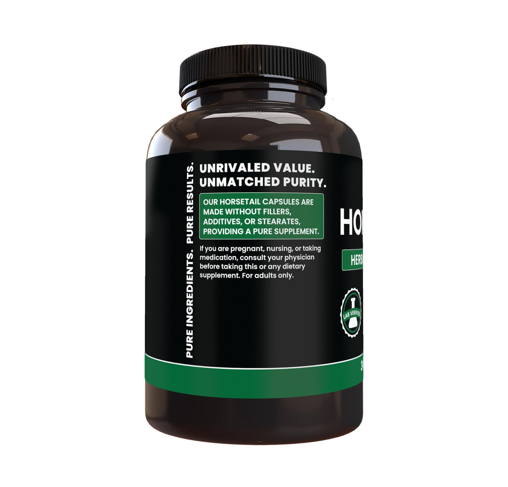 PURE ORIGINAL INGREDIENTS Horsetail (365 Capsules) No Magnesium Or Rice Fillers, Always Pure, Lab Verified