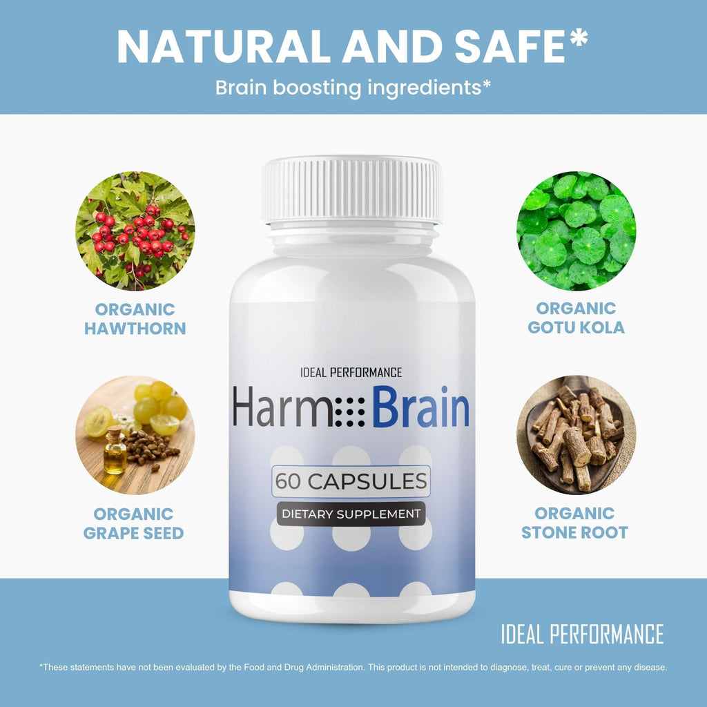 IDEAL PERFORMANCE Harmobrain Capsules, Harmo Brain Pills Reviews (5 Pack)