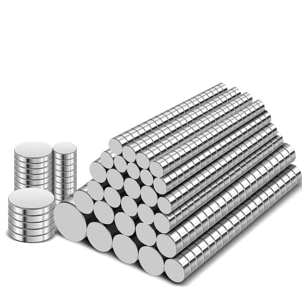 TRYMAG 645Pcs Small Magnets, 7 Different Sizes Tiny Mini Magents, Multi-Use for Fridge, DIY, Office, Hobbies, Crafts and Science
