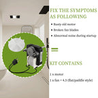 Universal Bathroom Fan Motor Replacement - SM550 Electric Vent Fan Motor Kit - Replacement for Nu-Tone Br-oan 50 CFM 120V 3000 RPM - Replace C01575 65100 EM550 EM750, Upgraded by PANDEELS