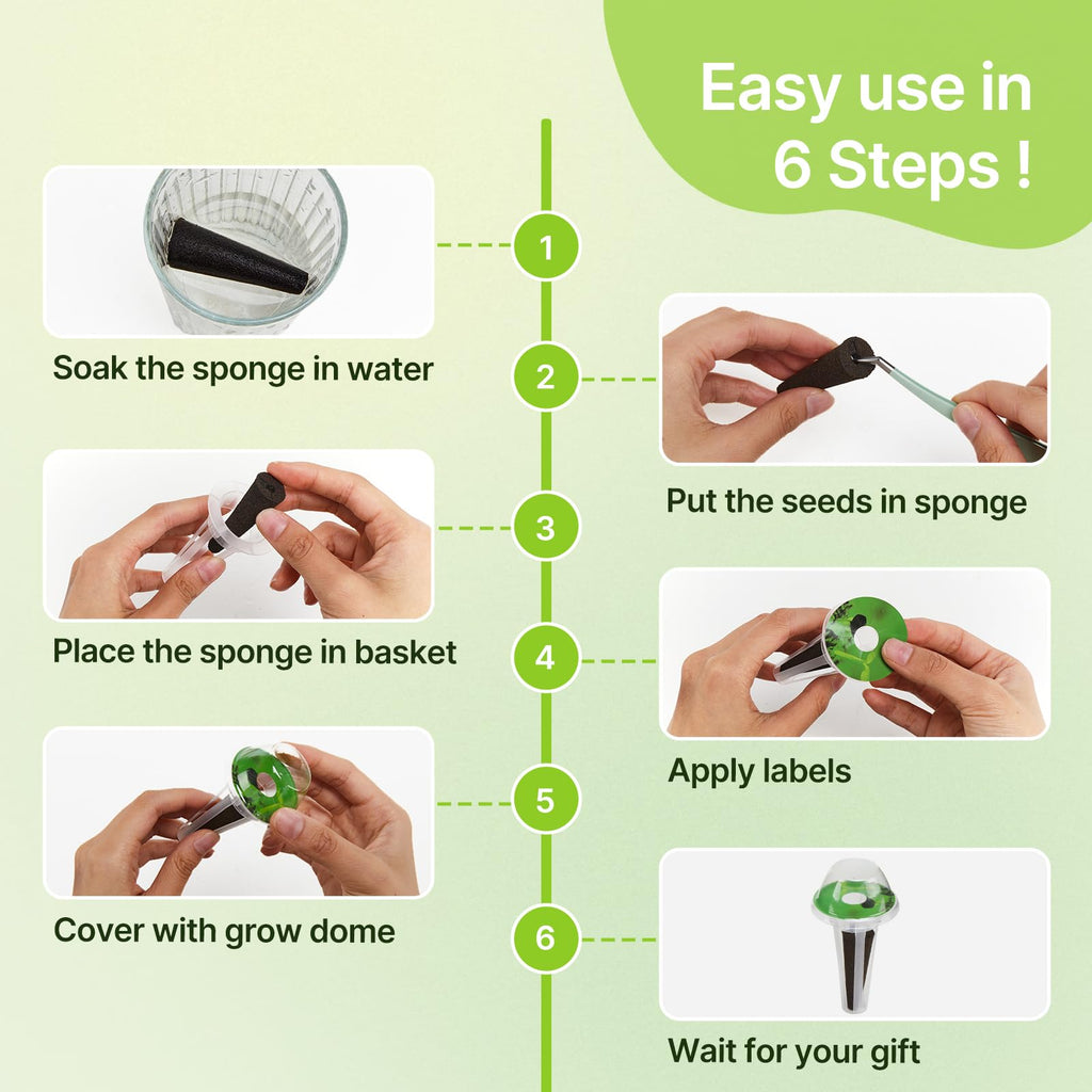 SUNCOZE 160pcs Hydroponic Pods, Accessories Compatible Hydroponics Systems