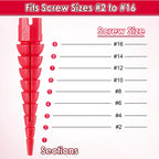 Gulfmew 10 Pcs Wood Anchor, Fix Stripped Wood Screw Holes, Red