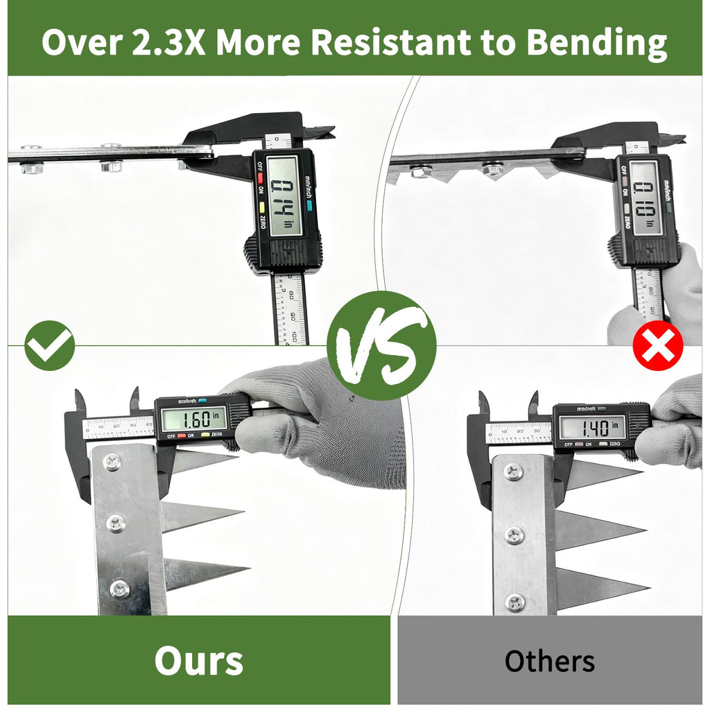 OK5STAR Heavy Duty Iron Weeding Rake for Yard, Lawn and Garden