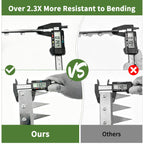 OK5STAR Heavy Duty Iron Weeding Rake for Yard, Lawn and Garden