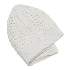 TheKufi White Kufi Hat Tight & Loose Weave Mix Crocheted Comfortable Cotton Muslim Kufi Topi Skull Prayer Cap (XS)