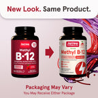 Jarrow Formulas Vitamin B12 5000 mcg - Maximum Strength for Cellular Energy and Brain Health, 90 Cherry Chewable Tablets, B12 Vitamins 5000 mcg