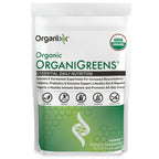 Organixx Greens Superfood Powder with Probiotic Digestive Enzymes, Gluten Free, Vegan, Daily Super Greens Powder Supplement Drink Mix for Gut Health, Immune Support & Energy, Organic, Non GMO, 10 oz