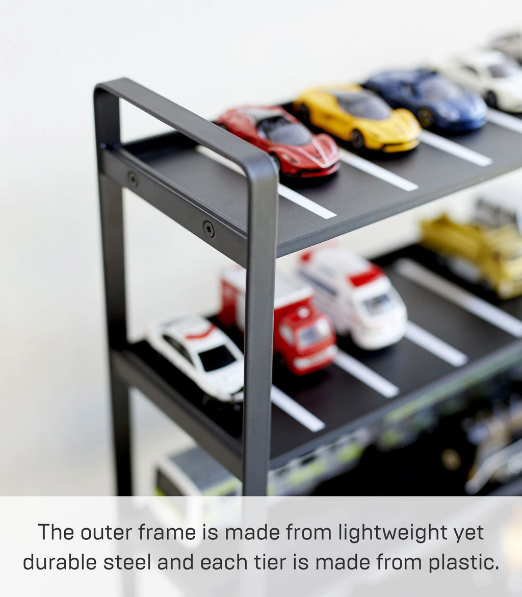 Yamazaki Home Tower Train Storage Display | Hotwheels Model Car Display | Kids Toy Storage - Steel