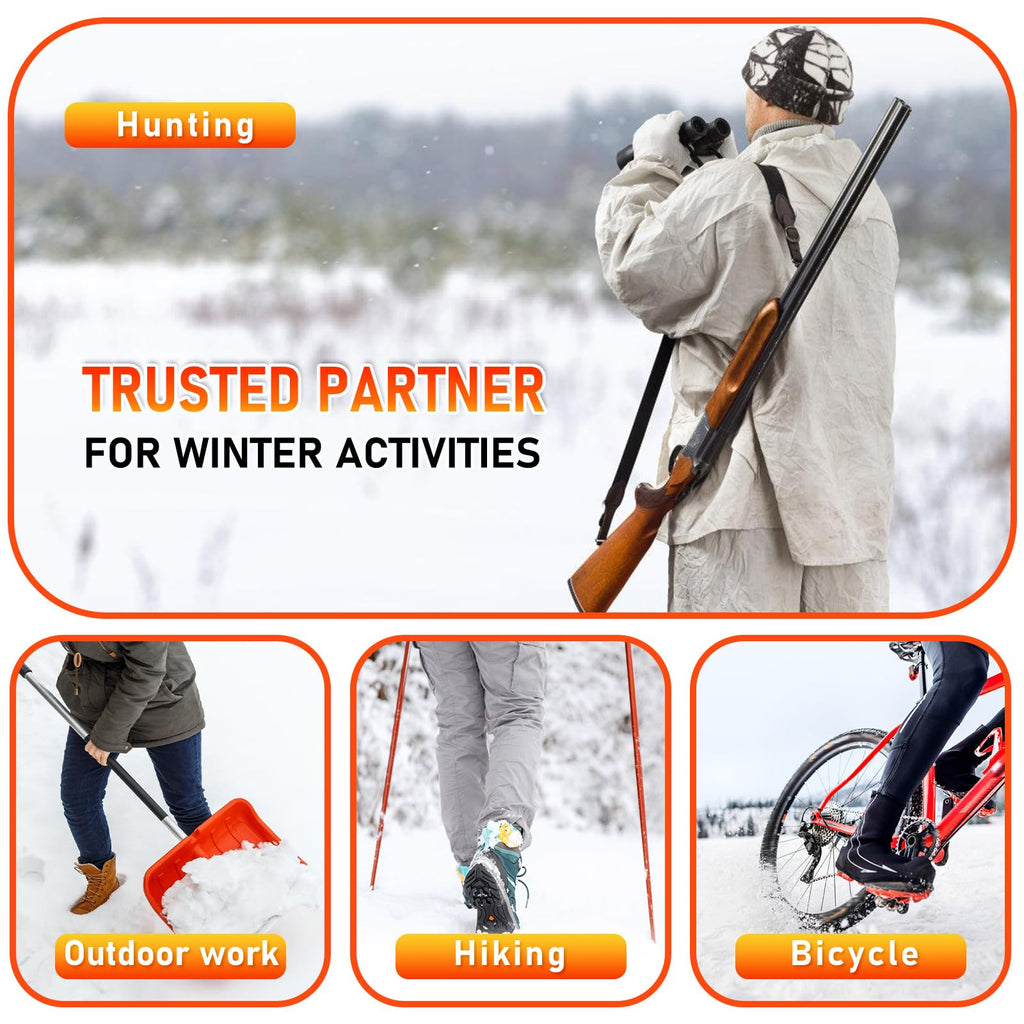 GTBriter Heated Insoles for Men Women APP Control 3500 mAh Rechargeable Heated Shoe Insoles Up to 13 Hours Heating Insoles Foot Warmer for Hunting Outdoor Work Hiking Camping-L