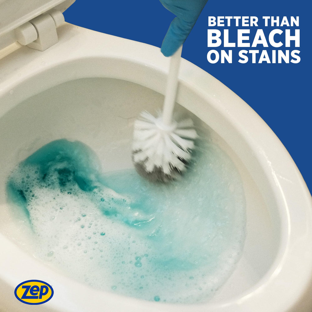 Zep Acidic Toilet Bowl Cleaner - 32 oz (Case of 4) - ZUATBC324 - Experience the Ultimate Cleaning Power with Our 2x Thicker Clinging Formula, Designed to Deliver a Professional-Quality Clean