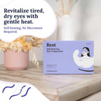 CorneaCare Rest: Self Heating Warm Compress for Dry Eyes | Heated Eye Mask for Fast Relief | Steam Mask for Stye Treatment | No Microwave or Washcloth Needed | Travel Ready Warm Compress | 30 Count