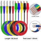 Linkhood 21PCS Back Probe Kit, Banana Plug to Copper Alligator Clip Automotive Test Leads Set, Insulation Wire Piercing Probes, Test Wires for Car Repairing Diagnostic Circuit Testing (20)