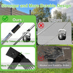 HAWCAFU Weed Puller Tool with Long Handle 3 in 1 Manual Garden Hoe Heavy Duty Weeder Remover Tool for Yard, Lawn, Patio and Garden