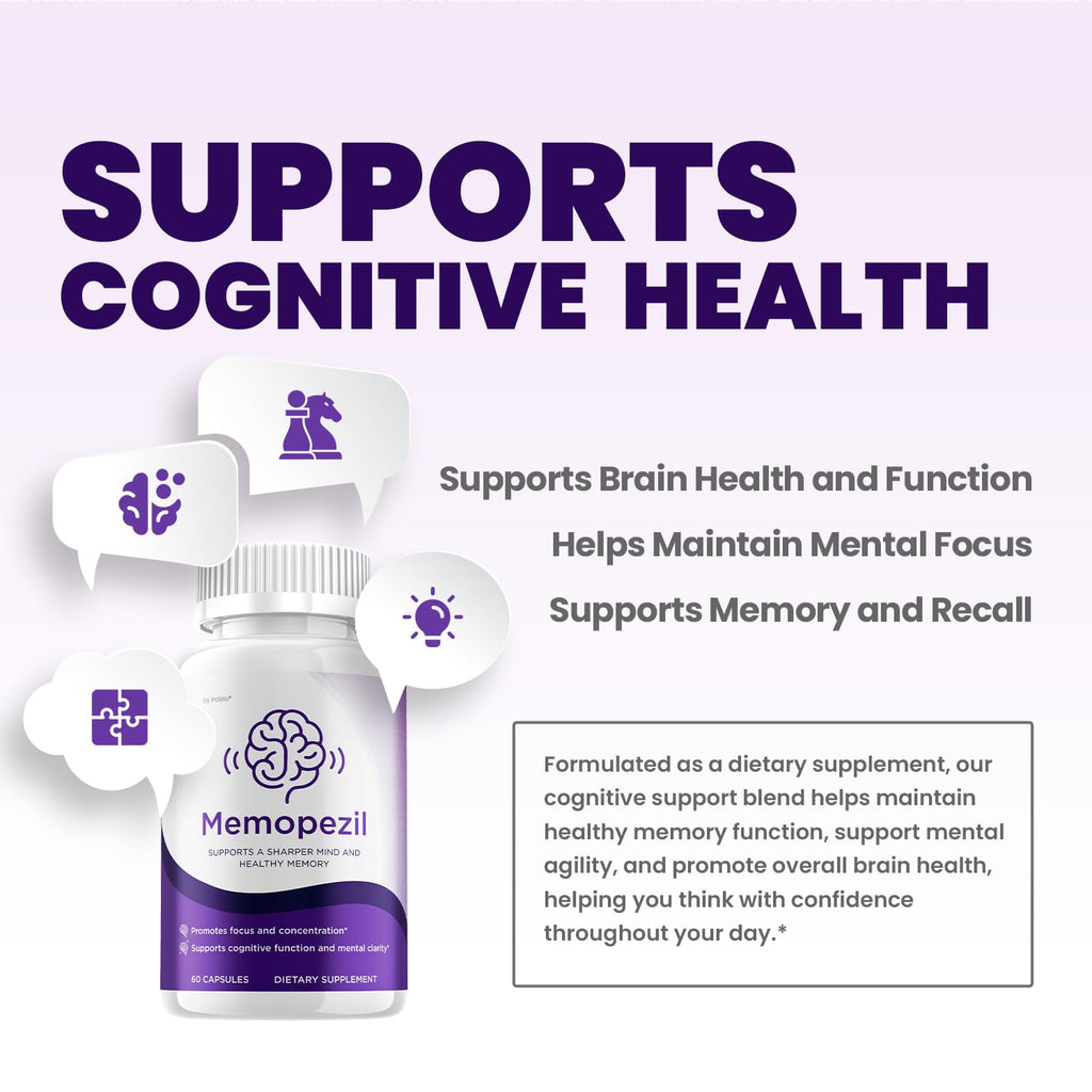 (3 Pack) Memopezil – Advanced Supplement Formula for Brain Health Support (180 Capsules)