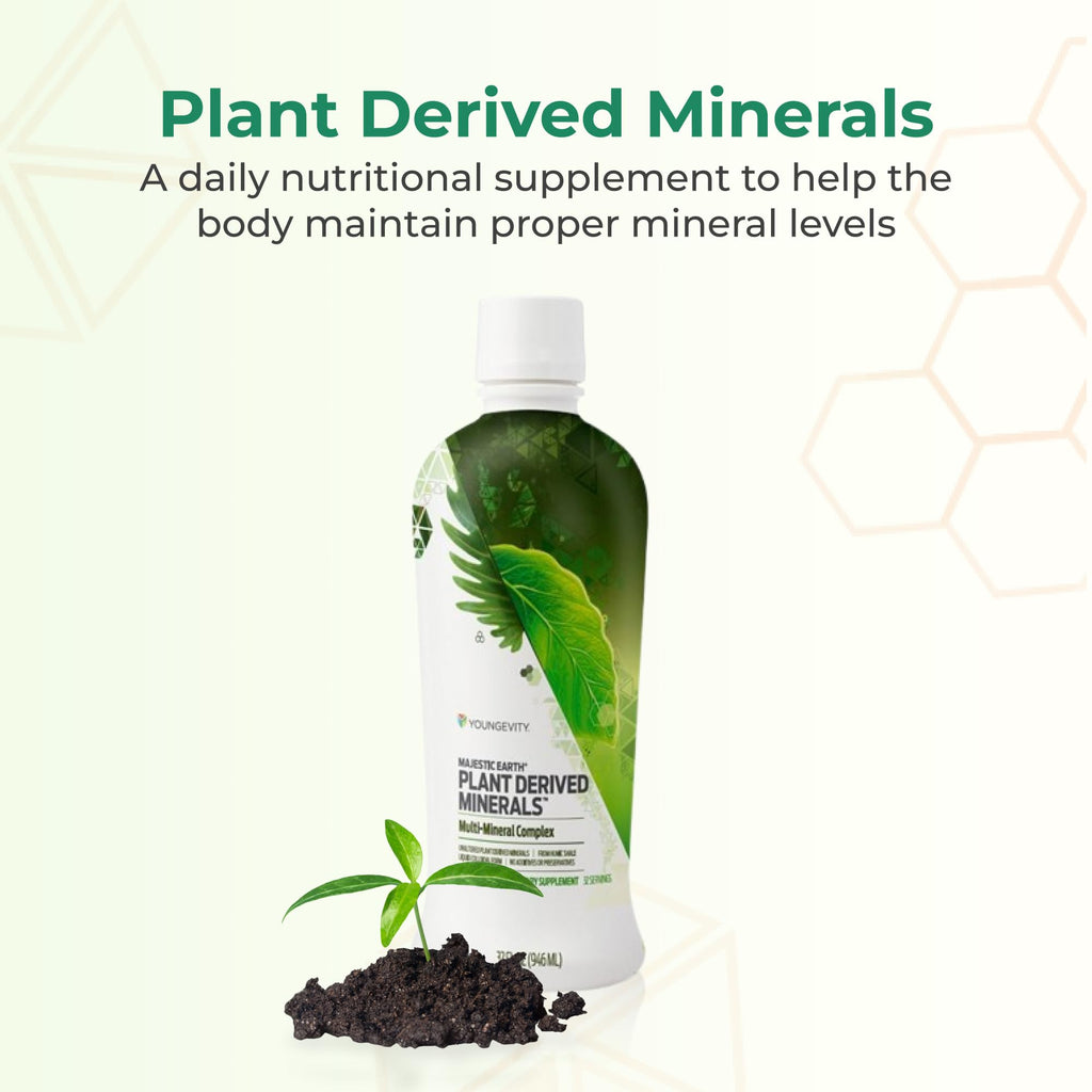 Youngevity Plant Derived Minerals Multi-Mineral Complex | Made from Humic Shale | Liquid Colloidal Form | 32 Servings (32 Fluid Oz (Pack of 1))