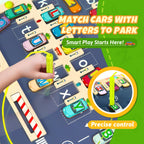 Magnetic Alphabet Maze Letter Puzzle Board, NOWRICH Montessori Toys for 2 3 4 5 Years Old Boys Girls, Magnet Alphabet Learning Car Parking Maze Toys for Kids 3-5, Birthday Gifts for Toddler