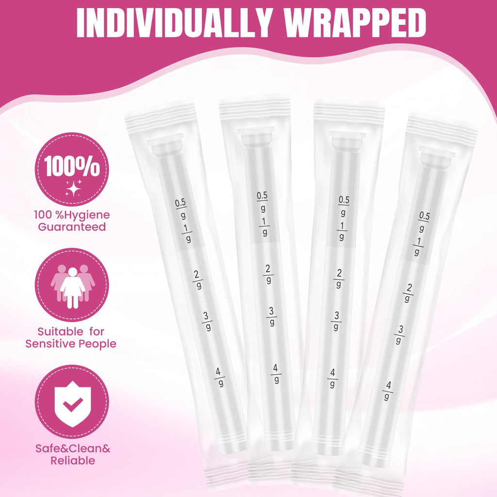 TENKAIWICK Vaginal Suppository Applicator 30Pk, Individually Wrapped, Soft Tip