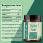 Sea Moss Gummies 16-in-1, with Black Seed Oil, Ashwagandha & Elderberry | Organic Irish Sea Moss Supplement for Men & Women | Daily Support with Manuka, Burdock Root & Vitamins C & D3, 30 Gummies